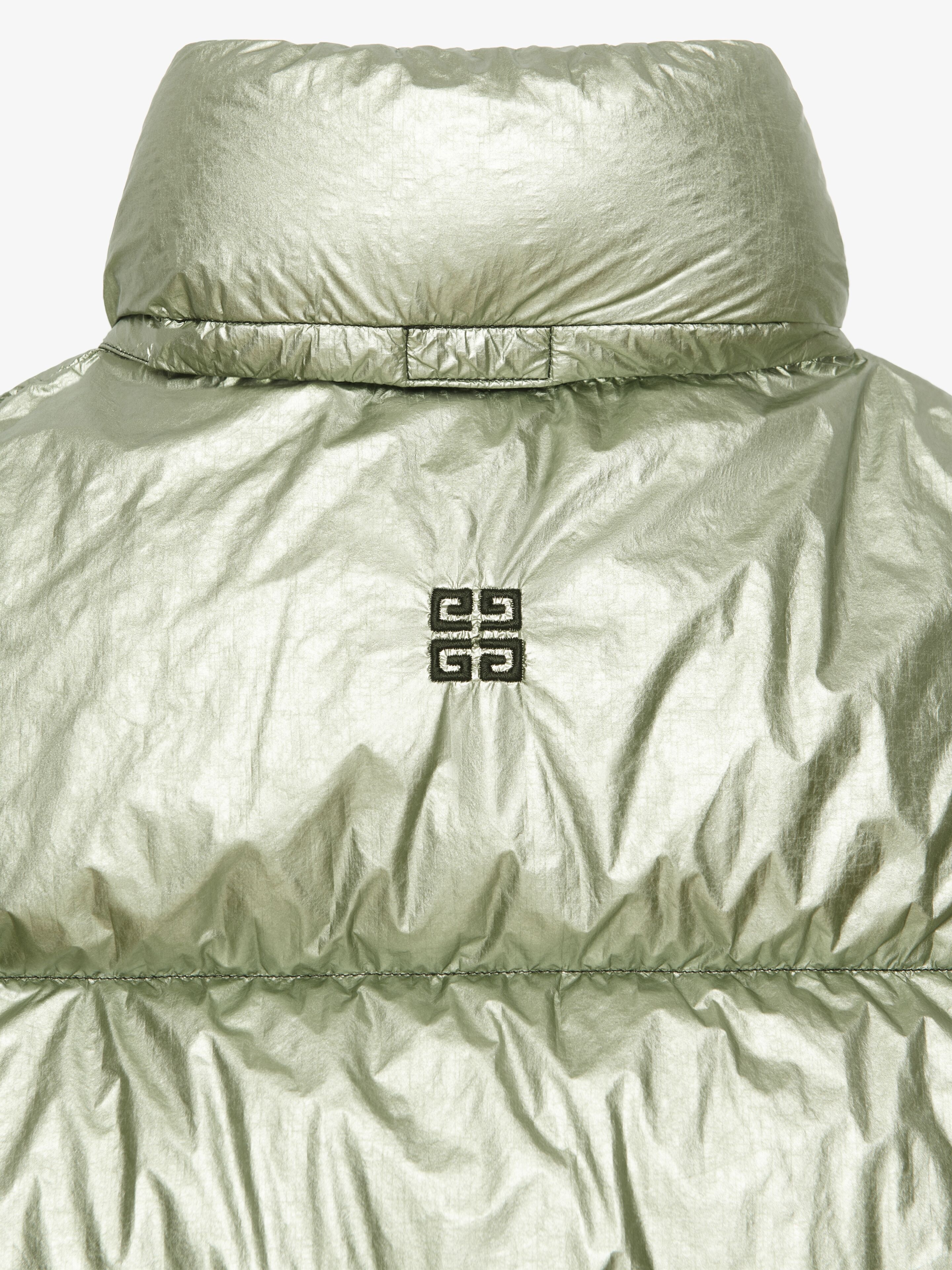 LAMINATED SLEEVELESS PUFFER - 7