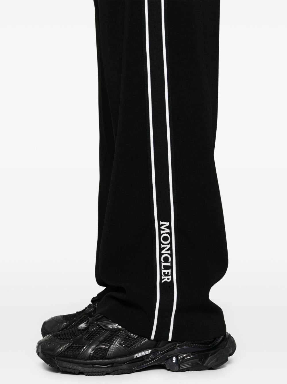 pressed-crease straight-leg trousers - 5