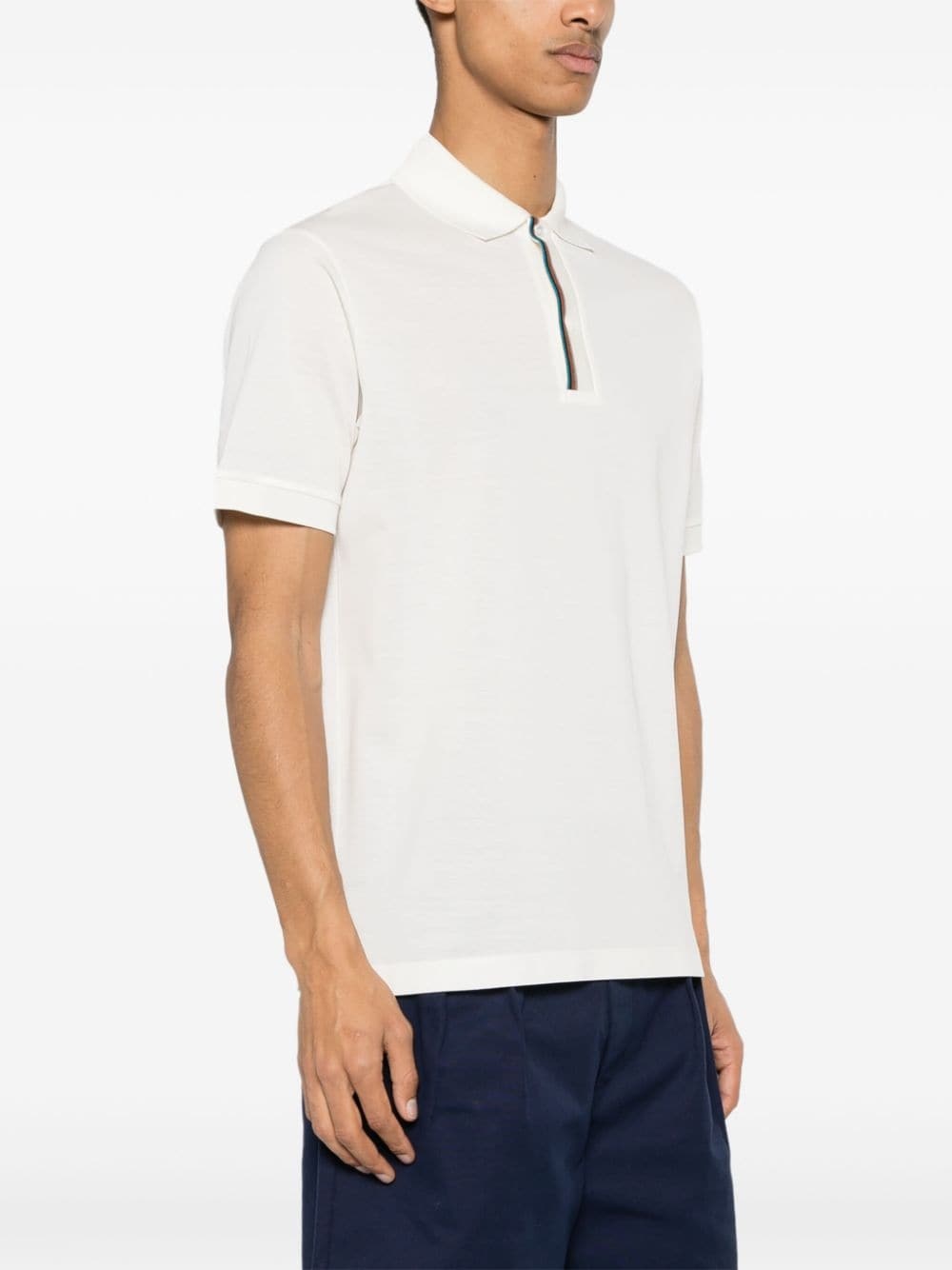 Signature Stripe-trim polo shirt - 3