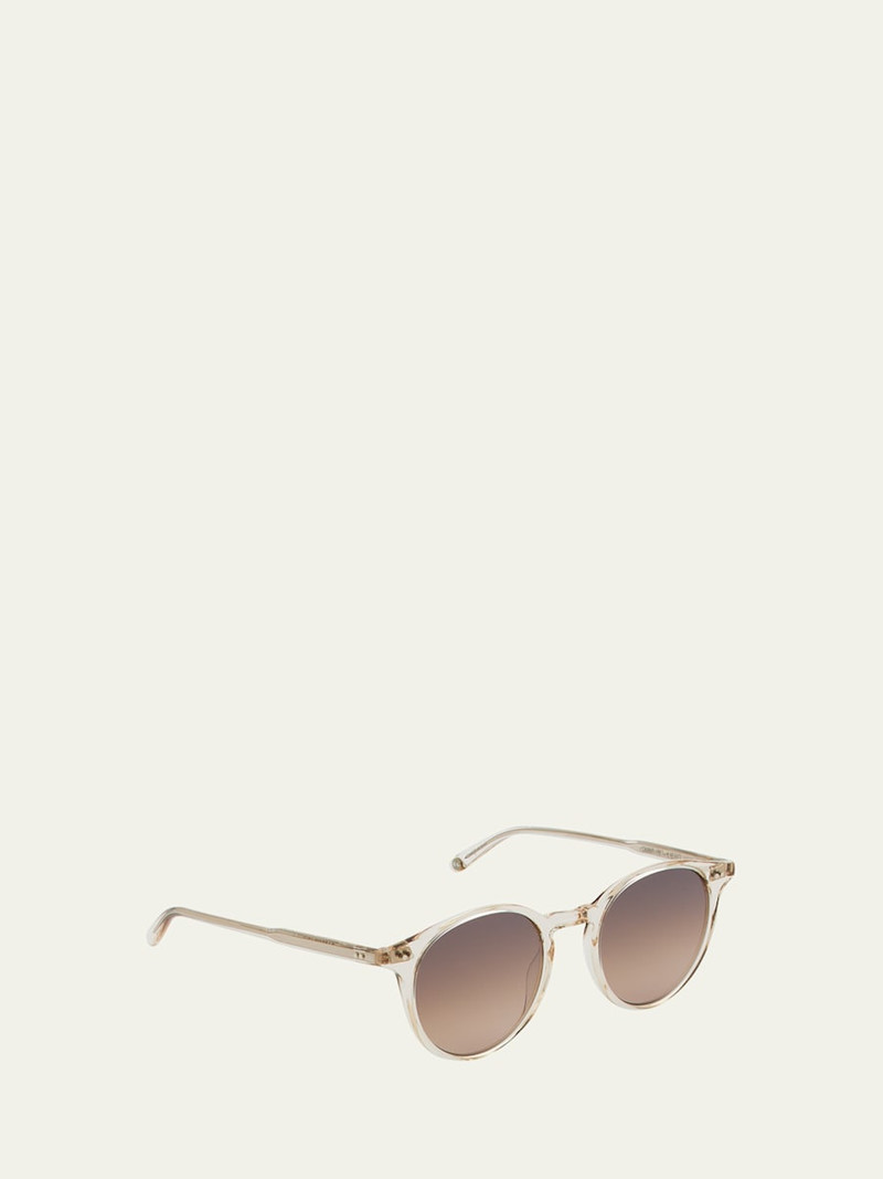 Garrett Leight Men's Clune Sun Keyhole-Bridge Round Sunglasses outlook