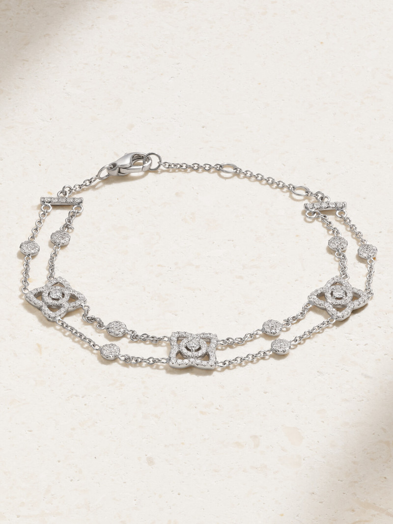 Enchanted Lotus 18-karat White Gold Diamond Bracelet 1