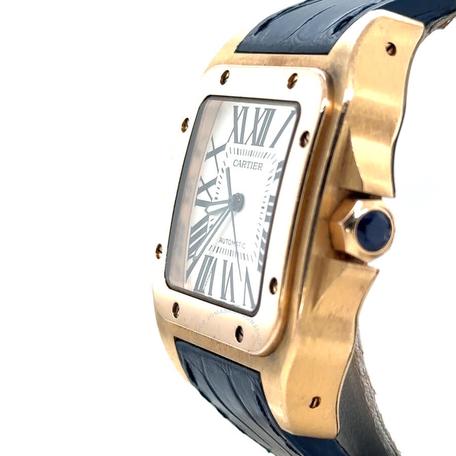 Pre-owned Cartier Santos 100 Automatic Men's Watch W20095Y1 - 4