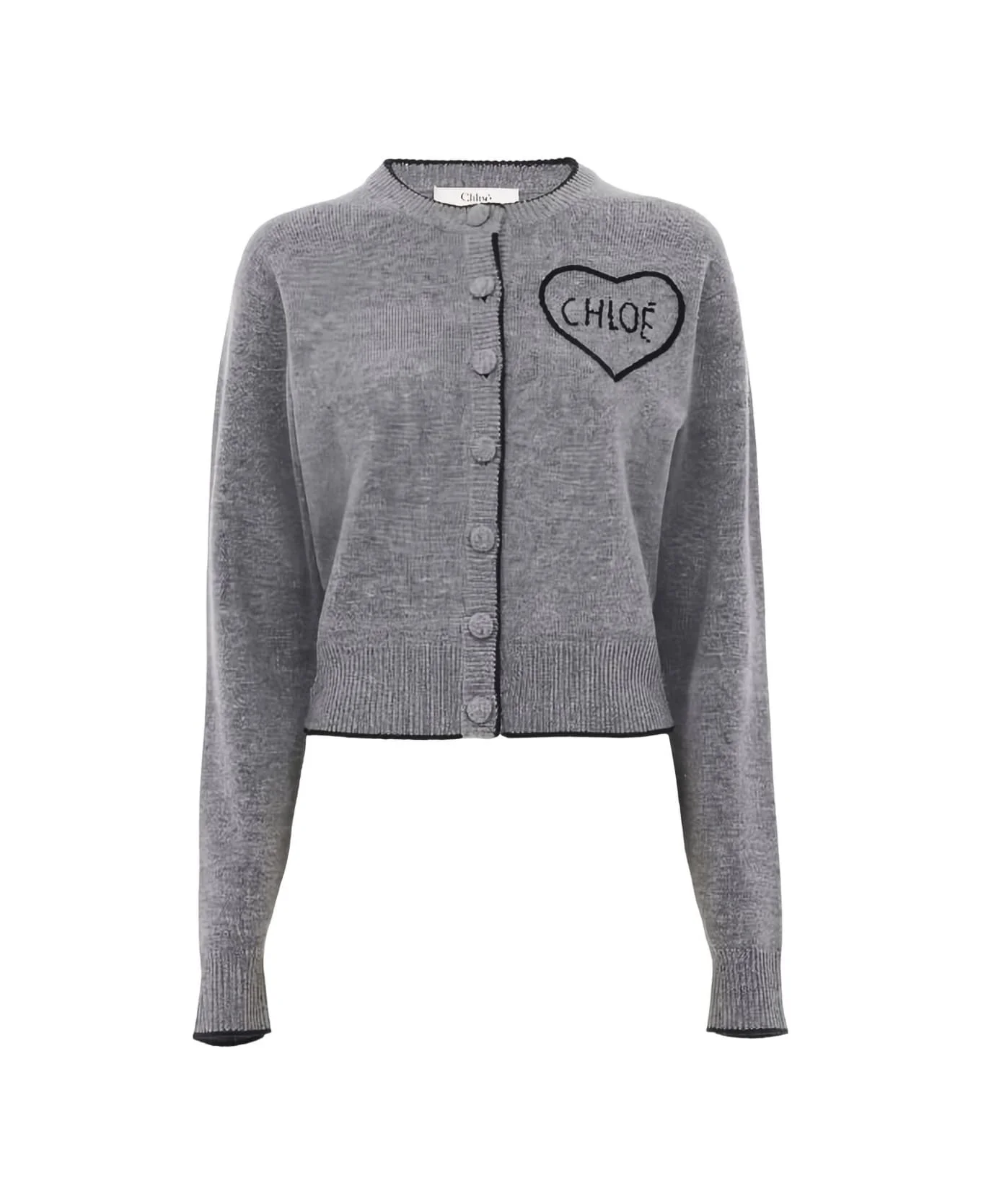 Logo Cashmere Cardigan - 1