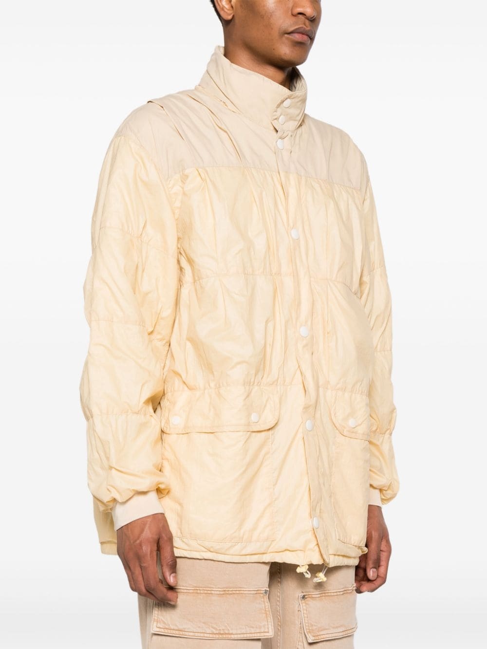 Exhaust panelled puffer jacket - 3