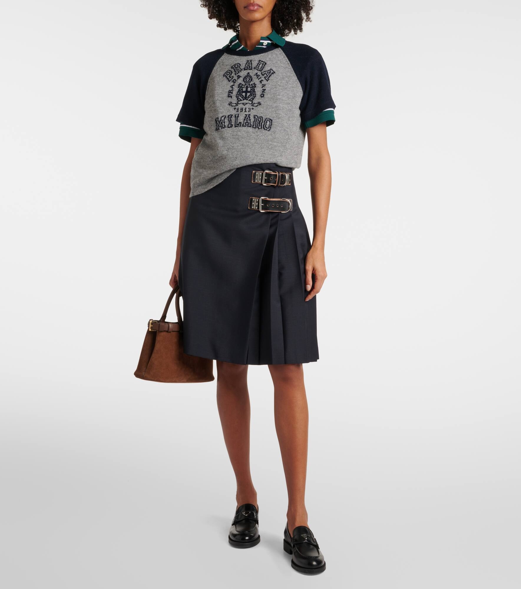 Logo cashmere T-shirt - 2