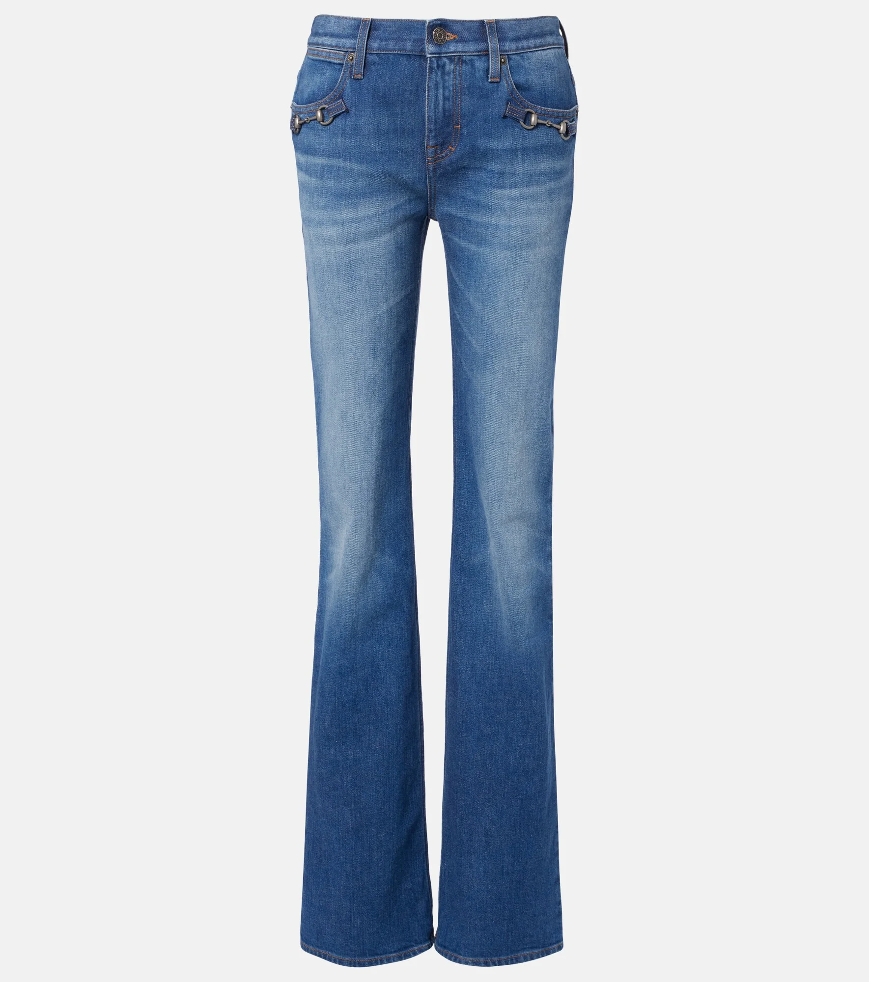 Horsebit flared jeans - 1