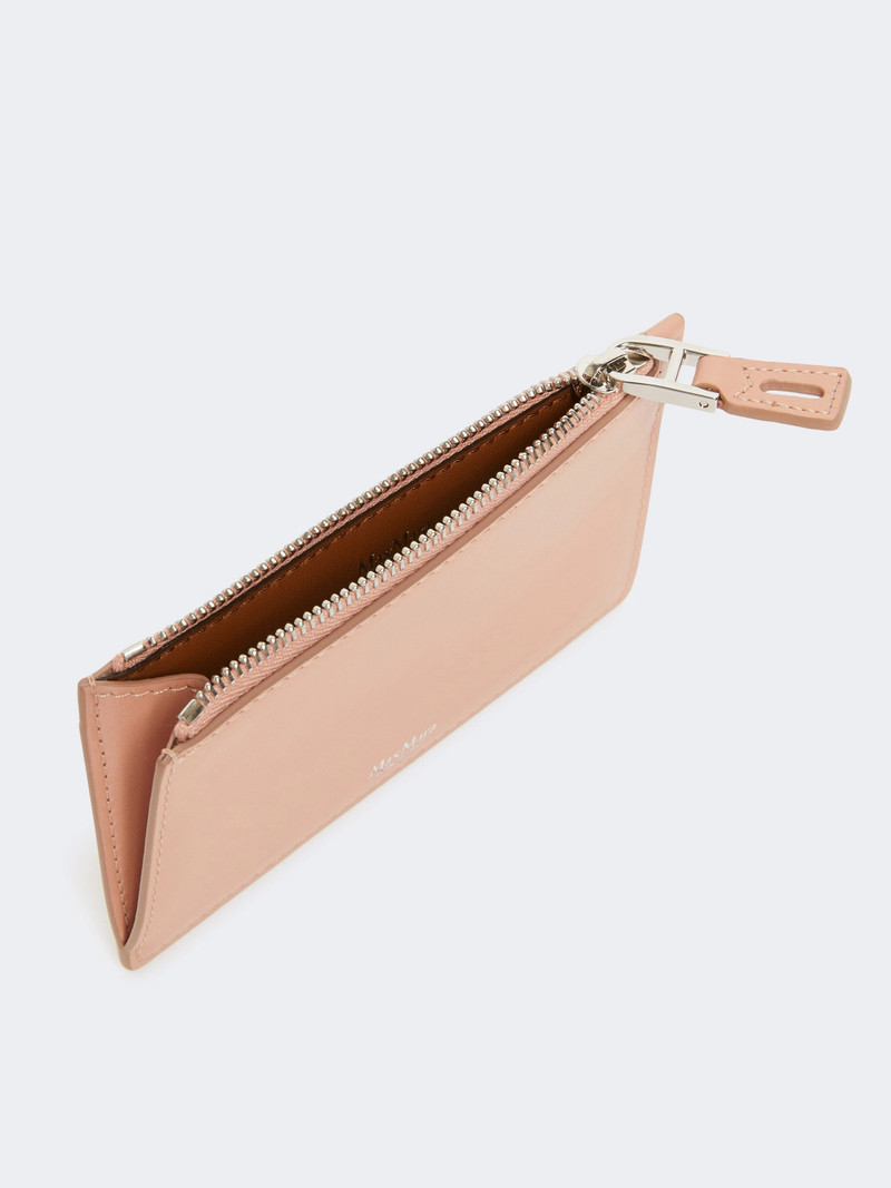 Max Mara Leather card holder - PINK outlook