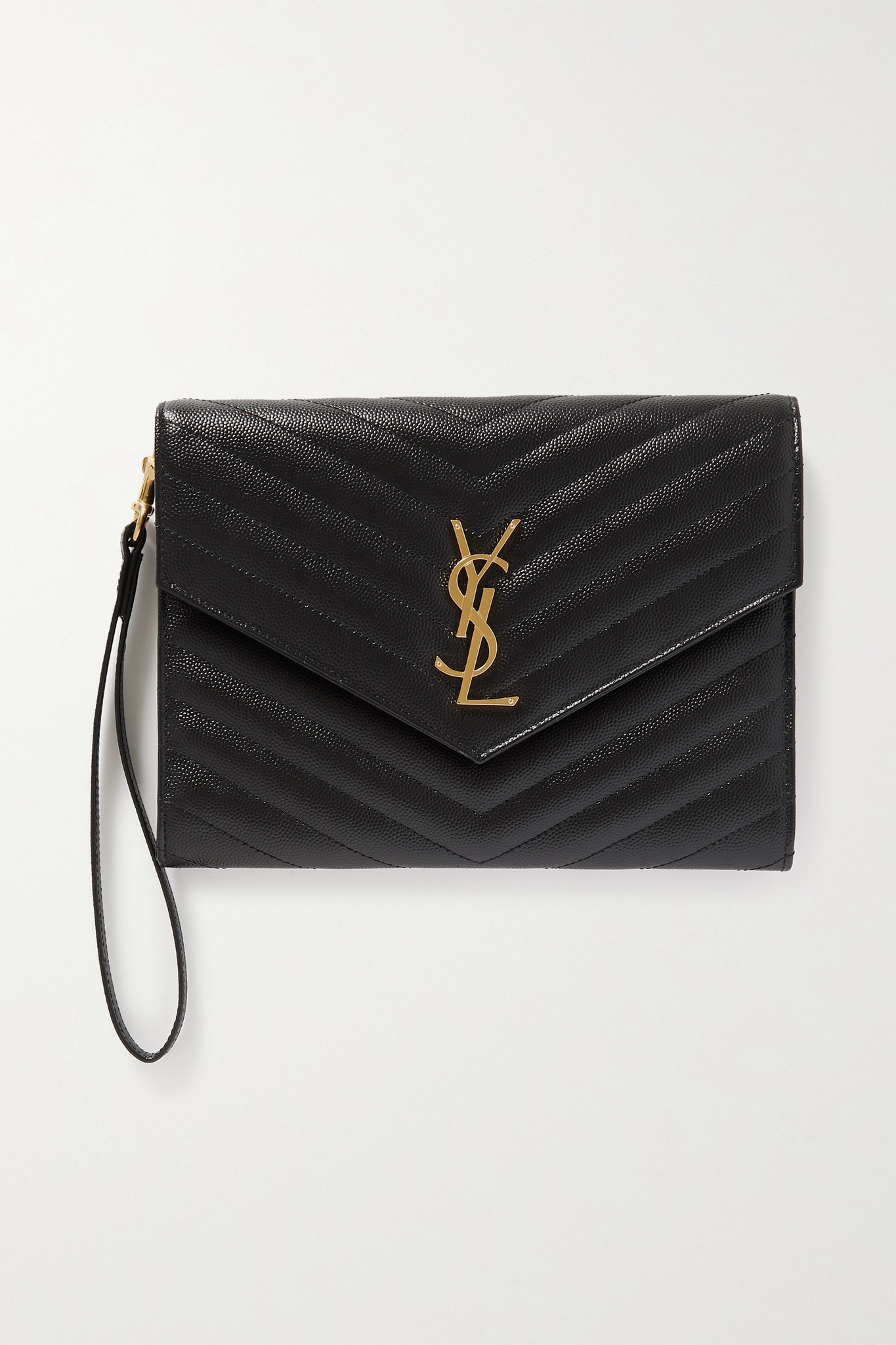★Saint Laurent★ Signature Logo Textured Leather Business C 0400017970647_NERO?wid=600&hei