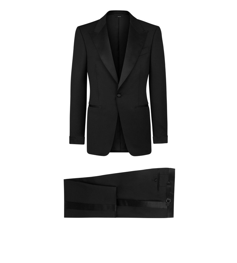 WOOL MOHAIR SHELTON TUXEDO - 1