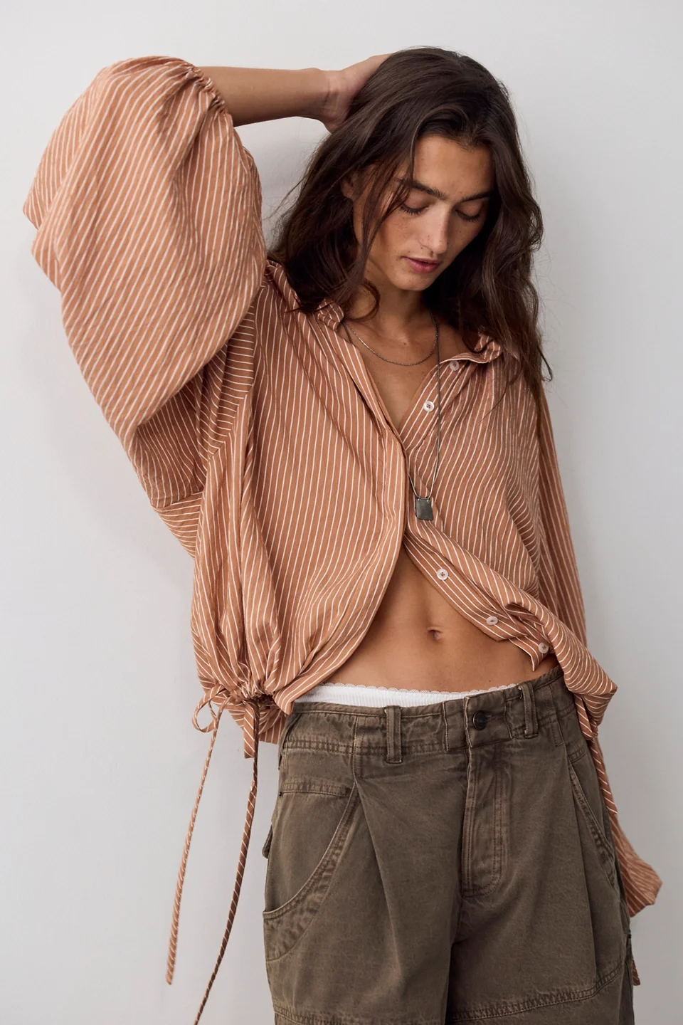 We The Free In My Bubble Button Down Top - 1