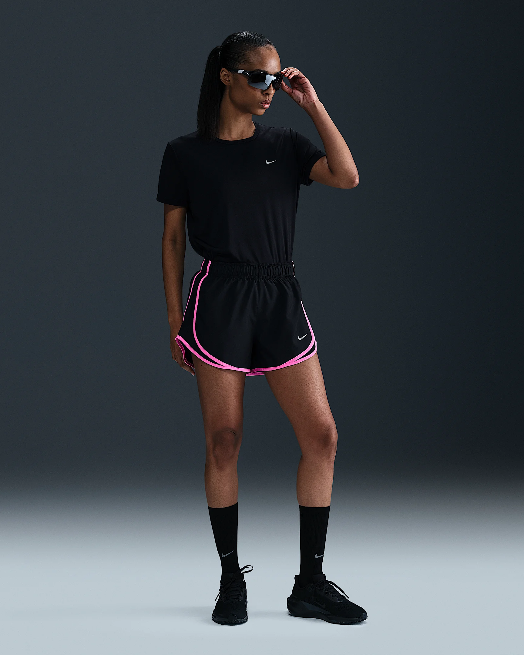 Nike Tempo Women's Dri-FIT Mid-Rise Brief-Lined Running Shorts - 1
