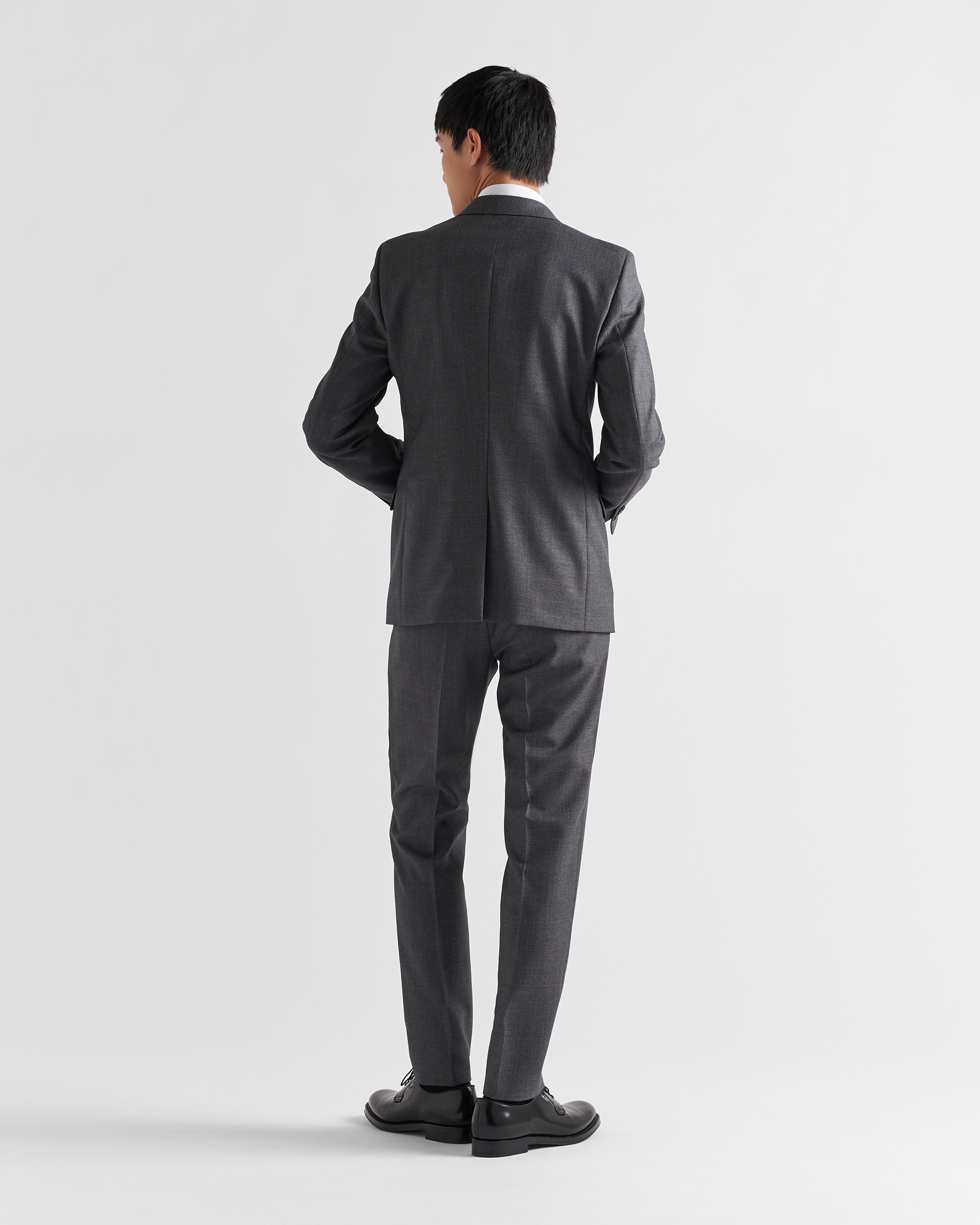 Single-breasted wool suit - 5