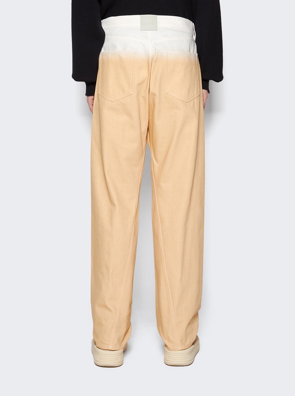 Twisted Pants With A Gradient Effect Abricotine - 5