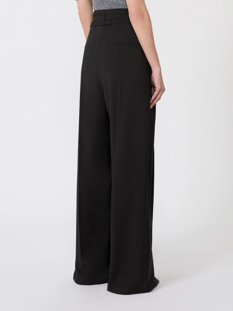BAUTTA Wide-fit stretch wool trousers - BLACK 4