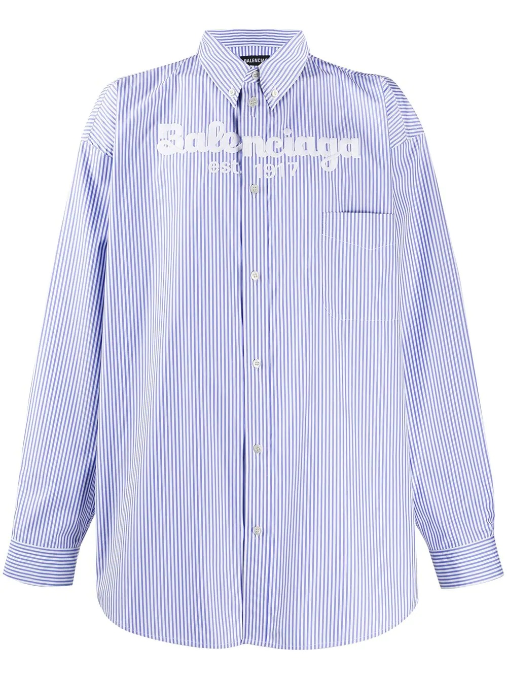 embroidered logo shirt - 1