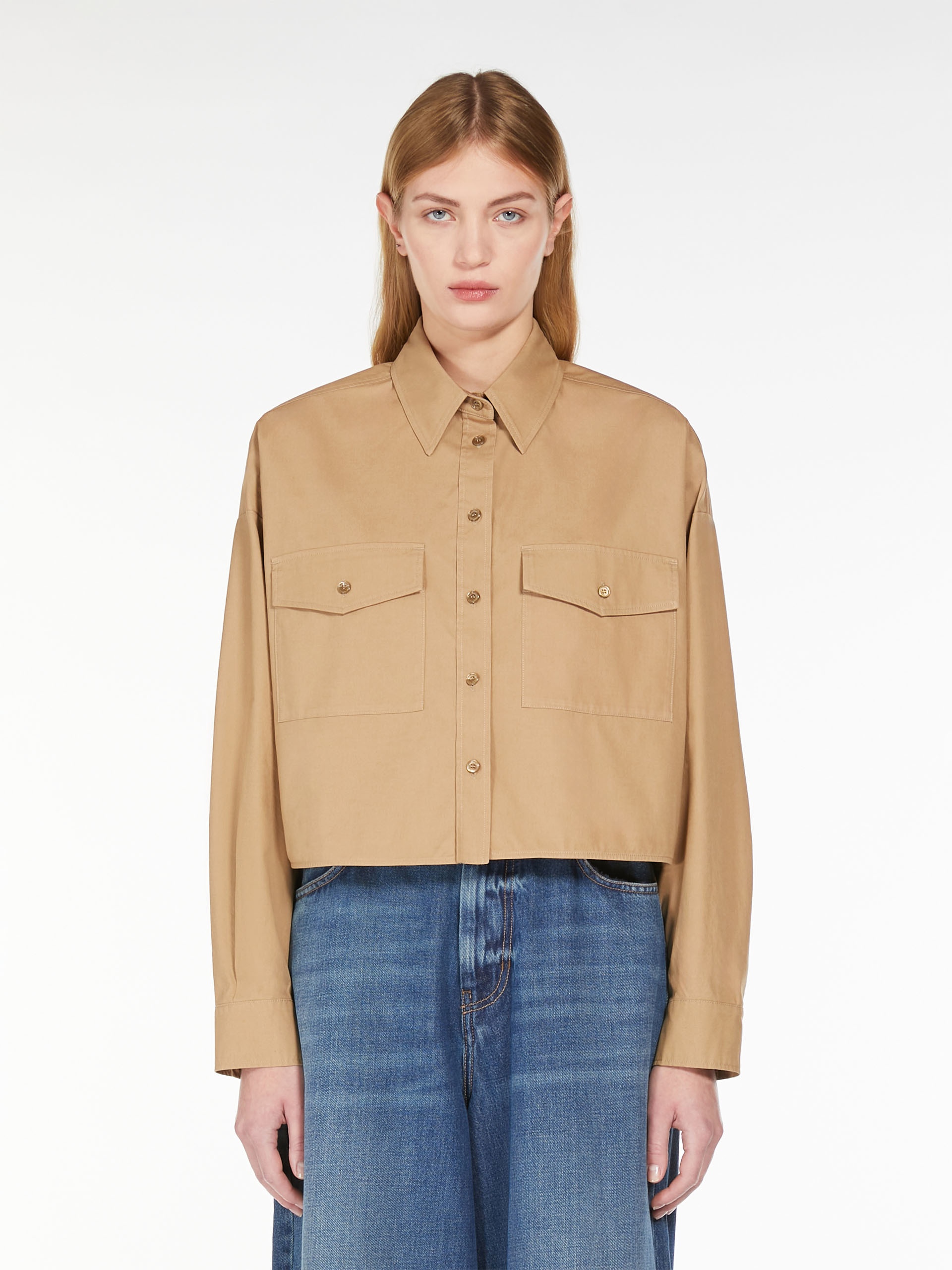 DECANO Printed cotton and twill shirt - 3
