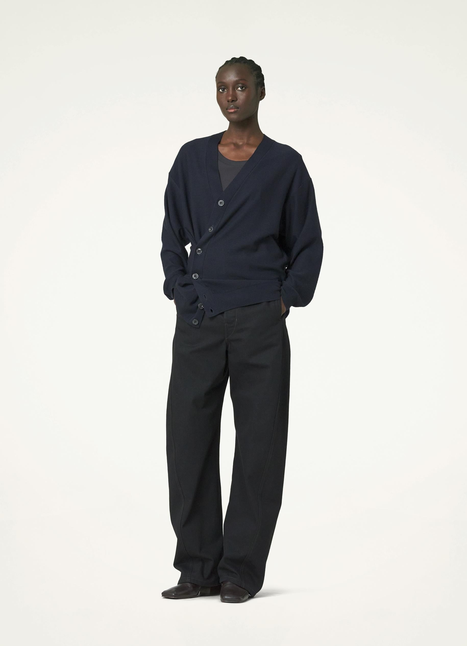 Lemaire RELAXED TWISTED CARDIGAN | REVERSIBLE