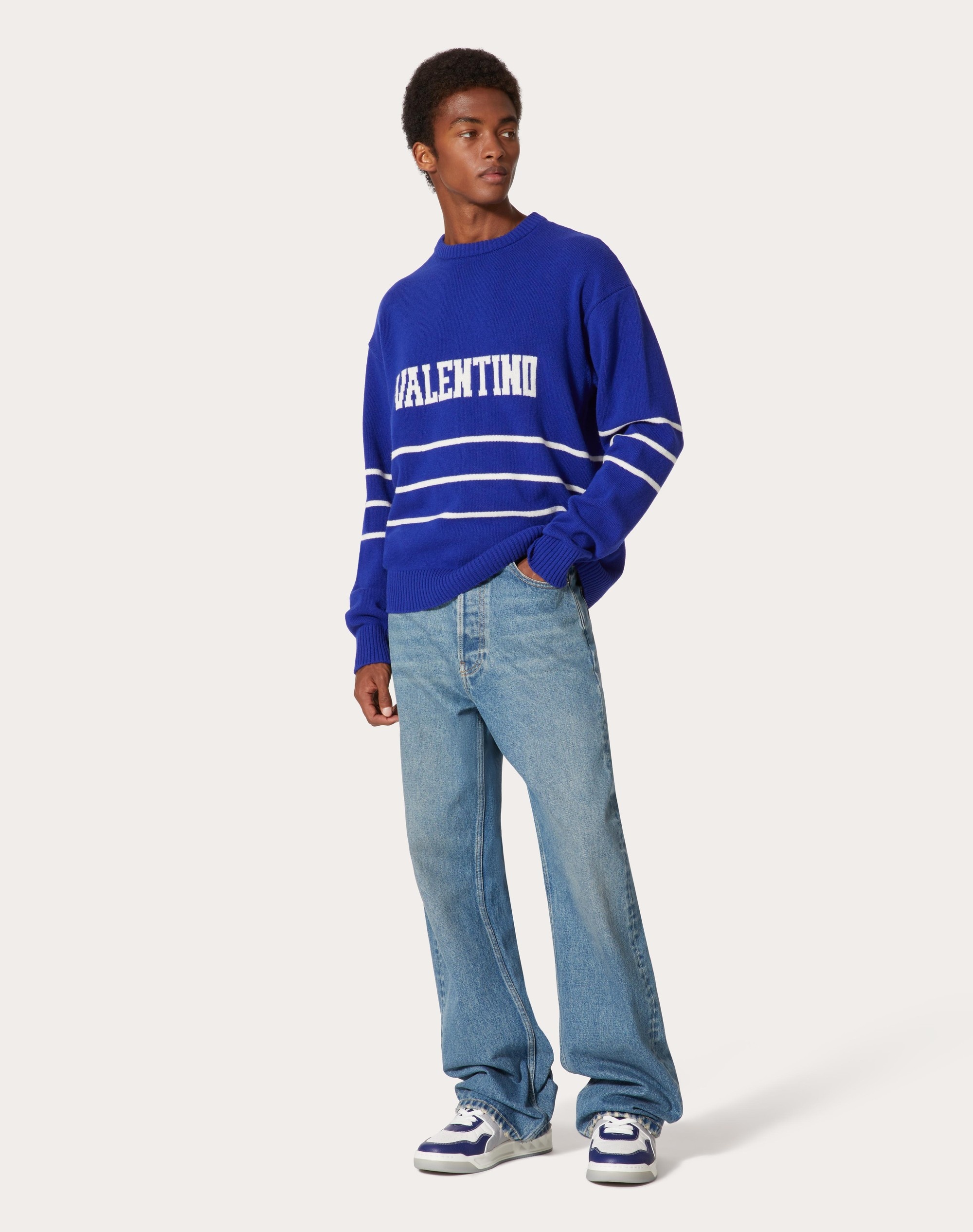 VALENTINO EMBROIDERED CREWNECK SWEATER - 2