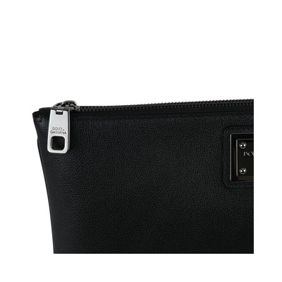 Dolce & Gabbana BLACK LEATHER POUCHES outlook