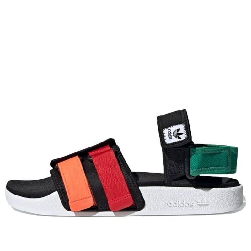 adidas Adilette Sandal 4.0 'Black Scarlet True Orange' GZ8827 1