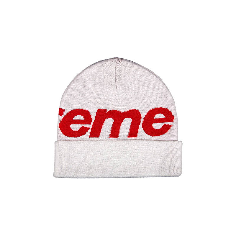 Supreme Supreme Big Logo Beanie 'White' | REVERSIBLE