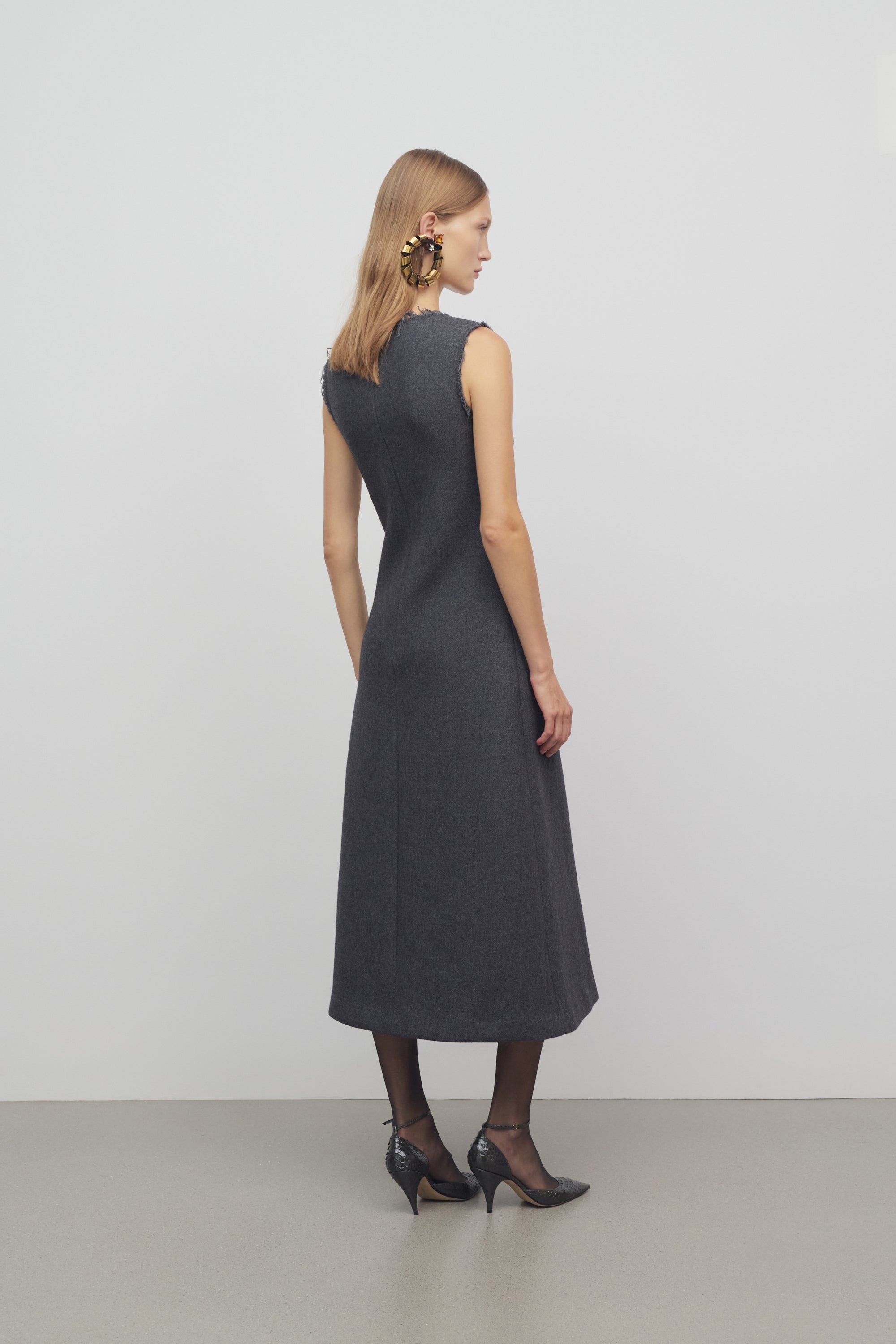 Amor Dress in Wool and Nylon - 5