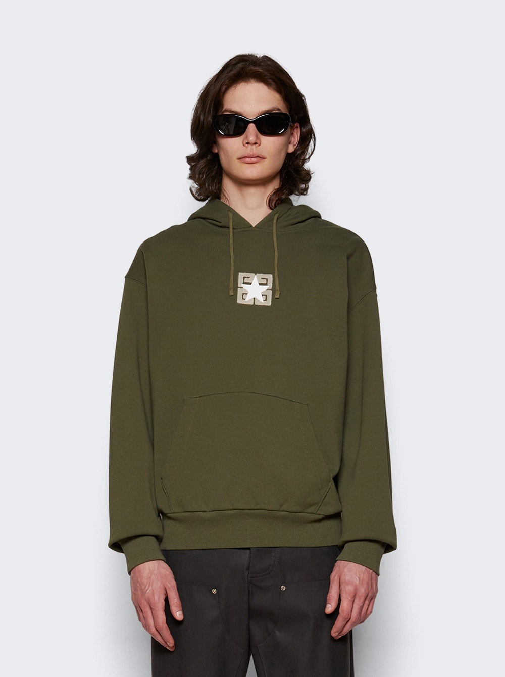 Graphic Hoodie Olive Green - 3