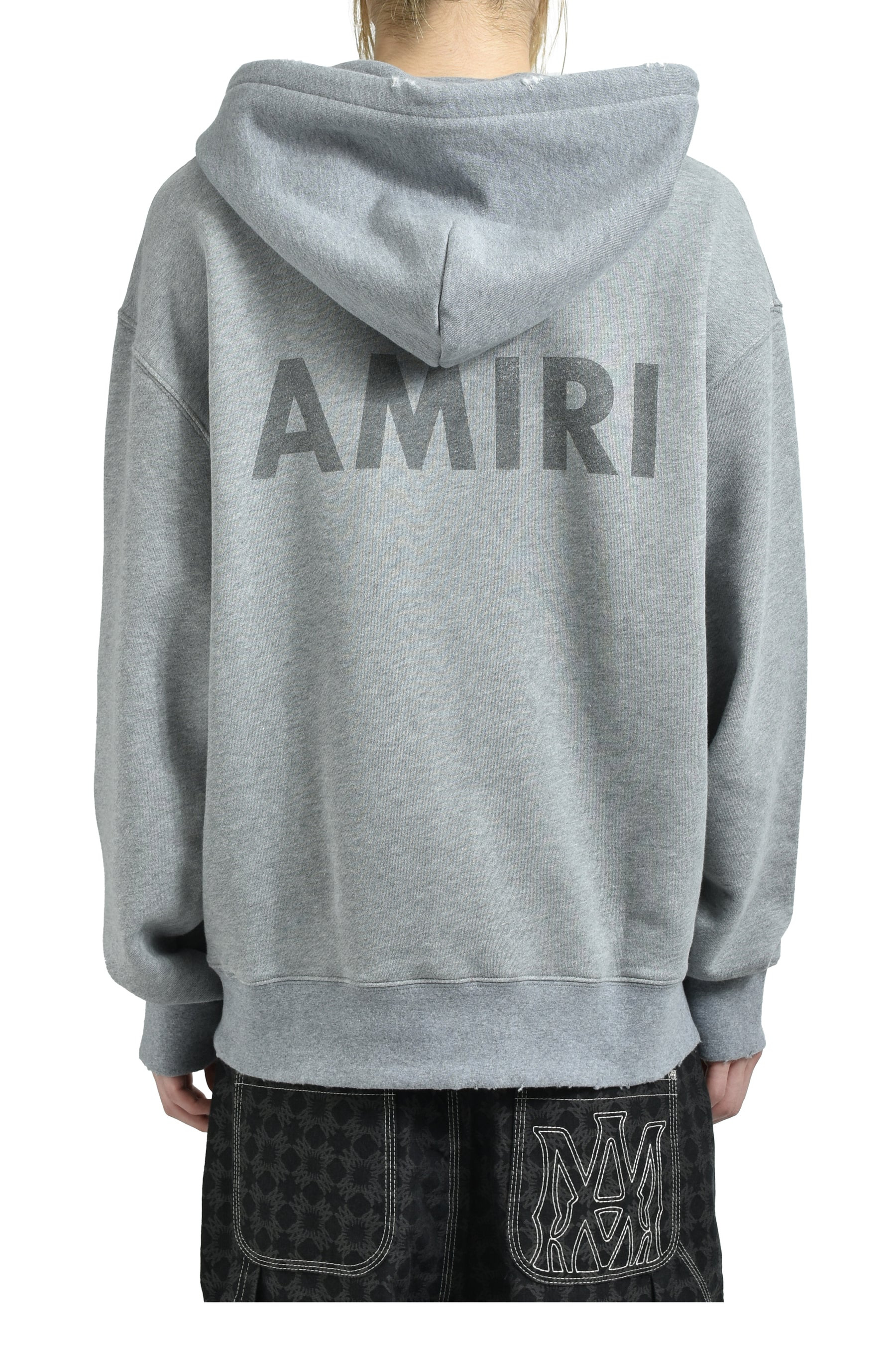 AMIRI STENCIL OVERSIZED HOODIE / GRY - 2