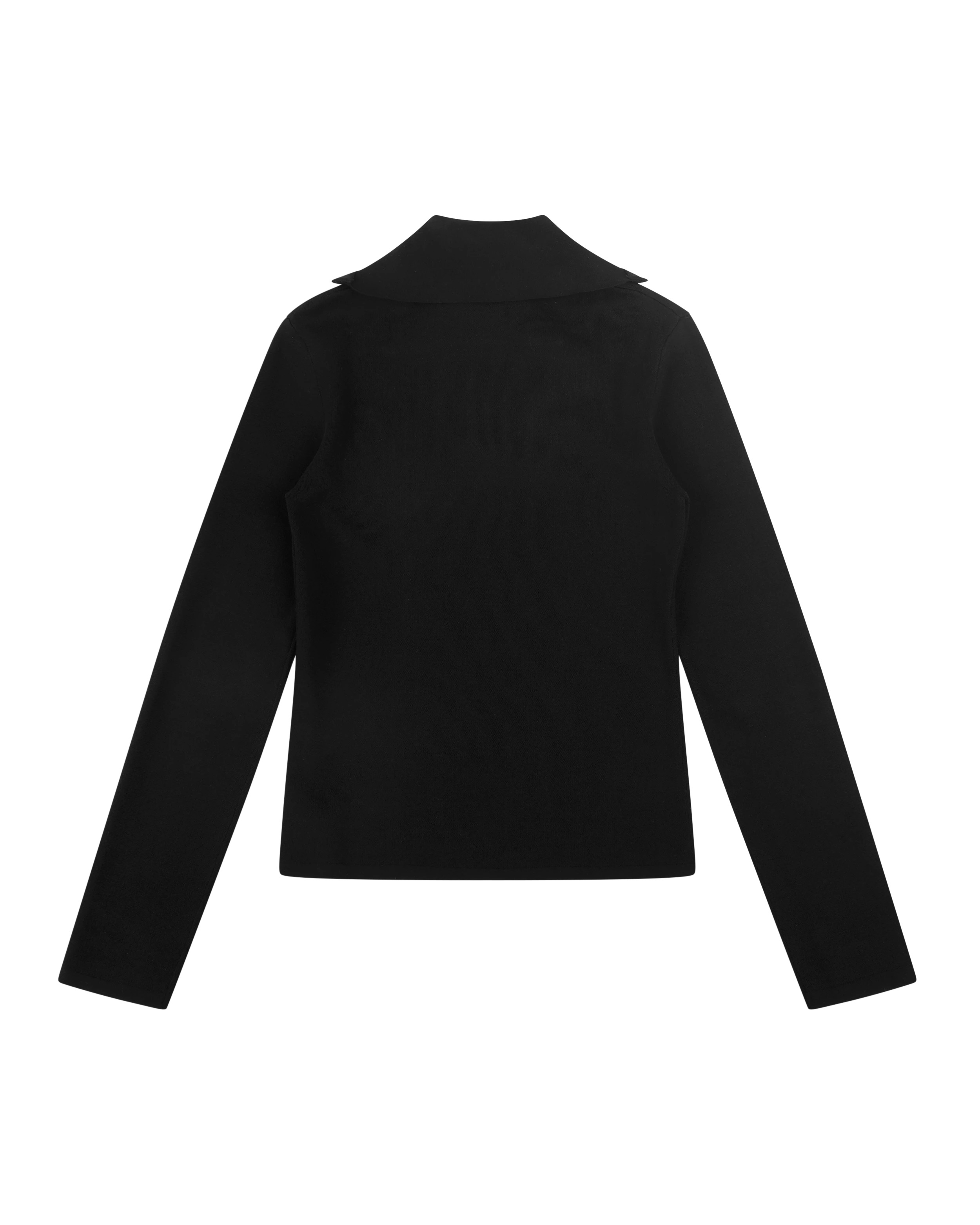 ZIP UP TURTLENECK BLACK - 6