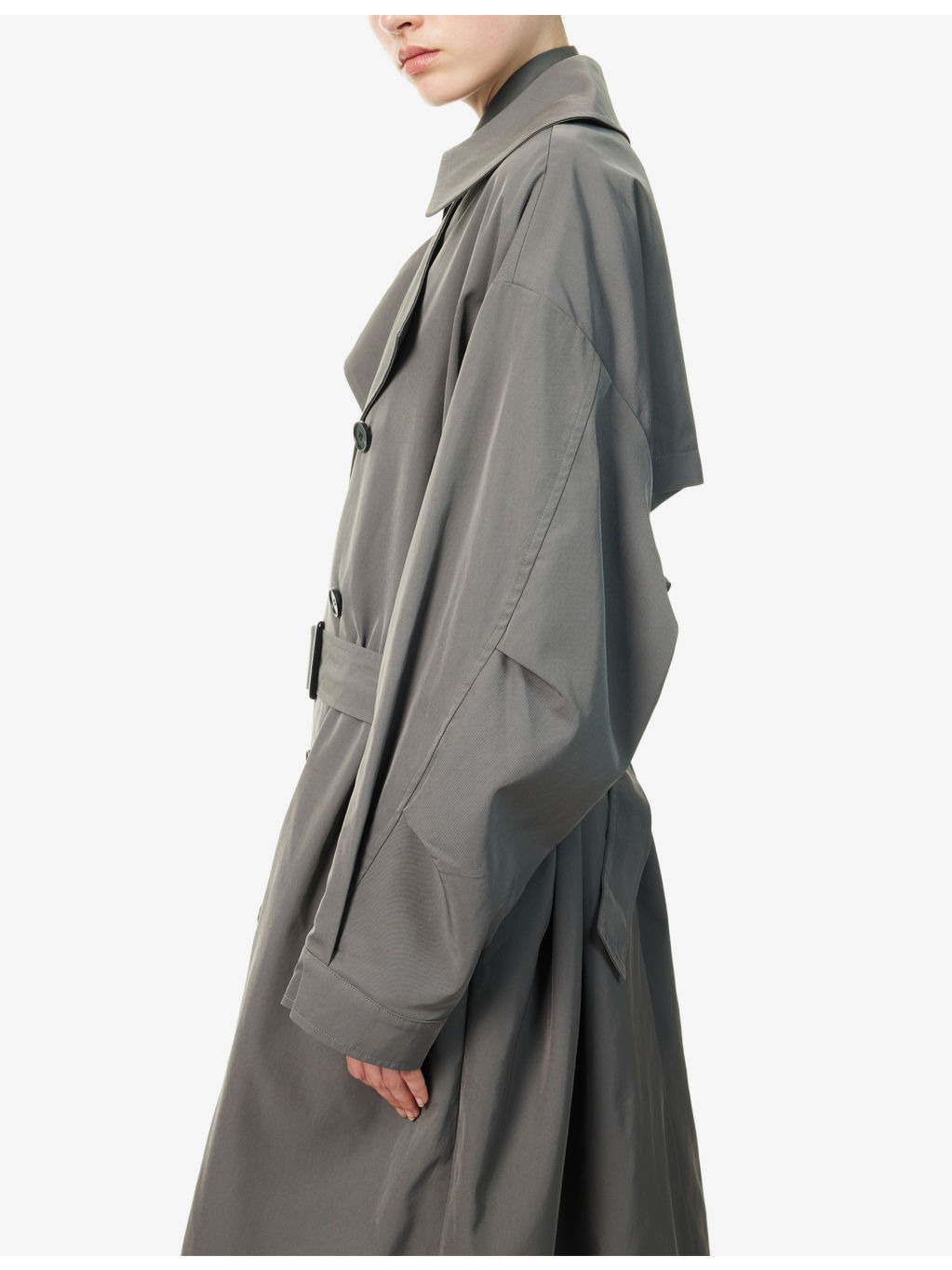 Mavis Oversized Woven Trench - 6