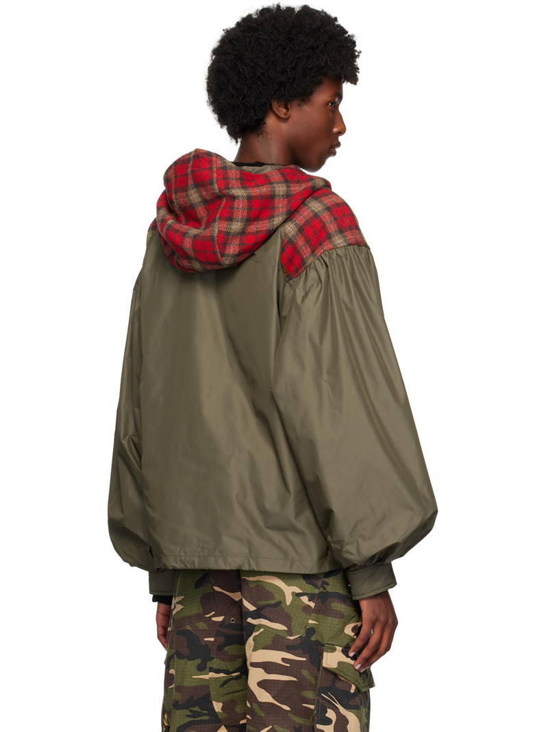 Khaki Puff Sleeve Harness Jacket 3