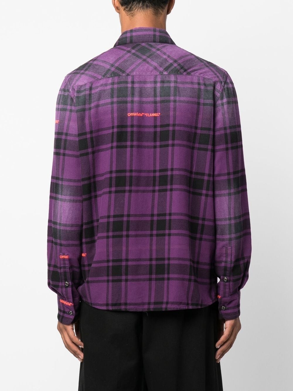 Helvet Patt check-print flannel shirt - 4