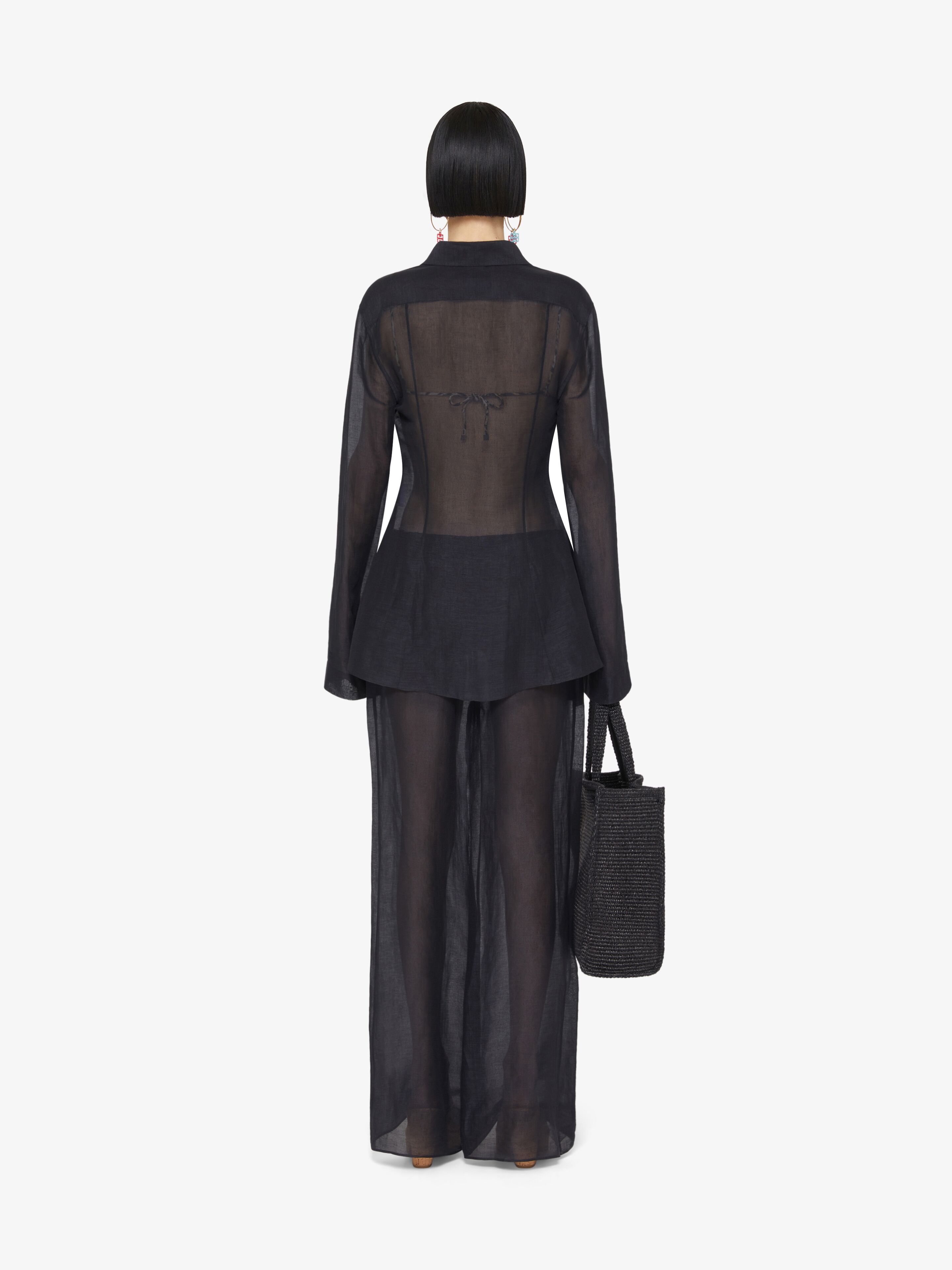 PANTS IN SILK AND LINEN - 4