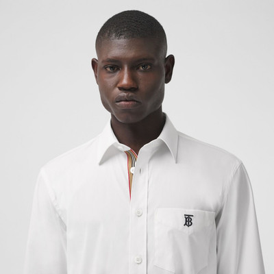 Burberry Monogram Motif Technical Cotton Shirt outlook