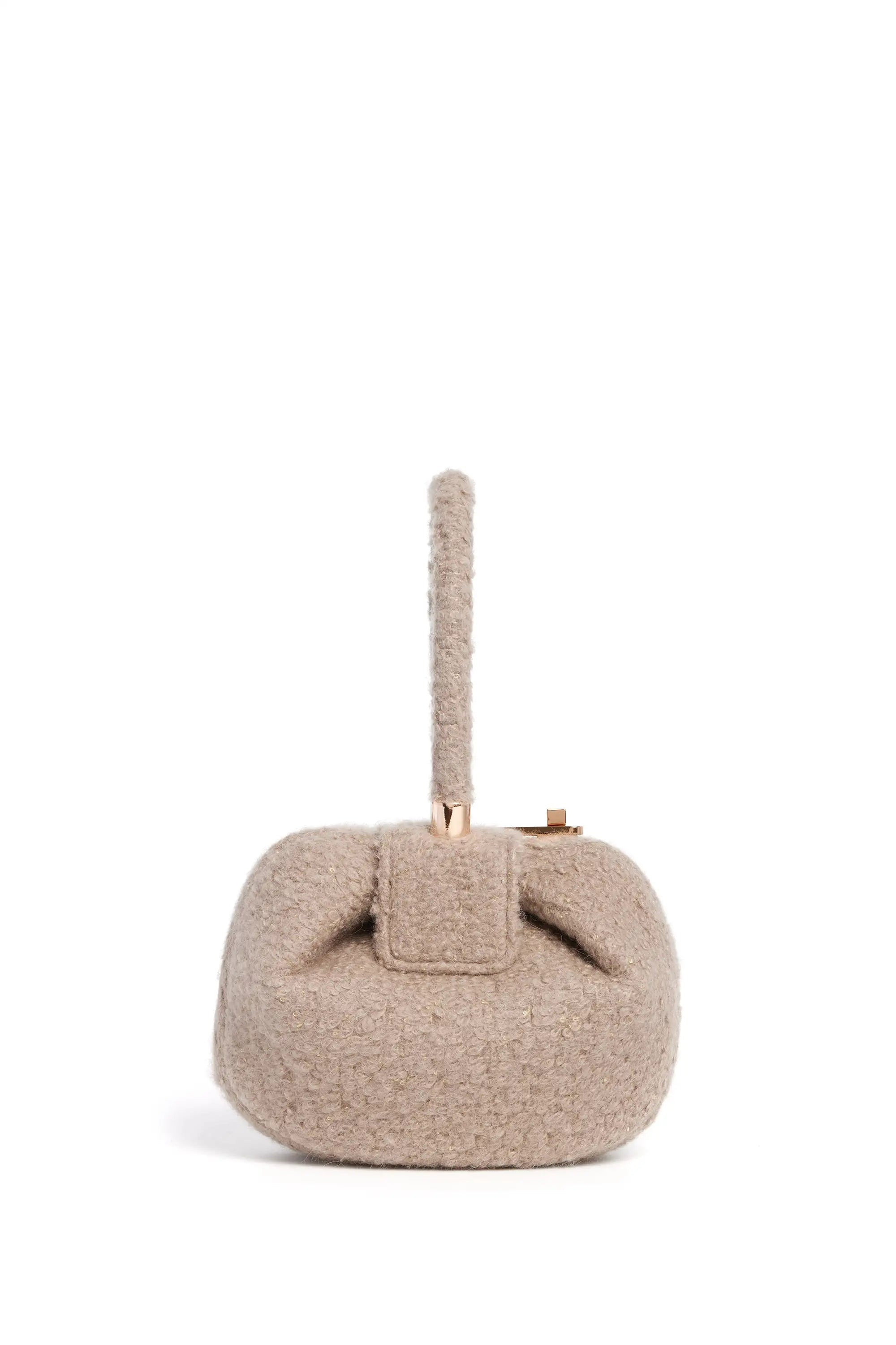 Demi Bag in Camel Cashmere Boucle - 2