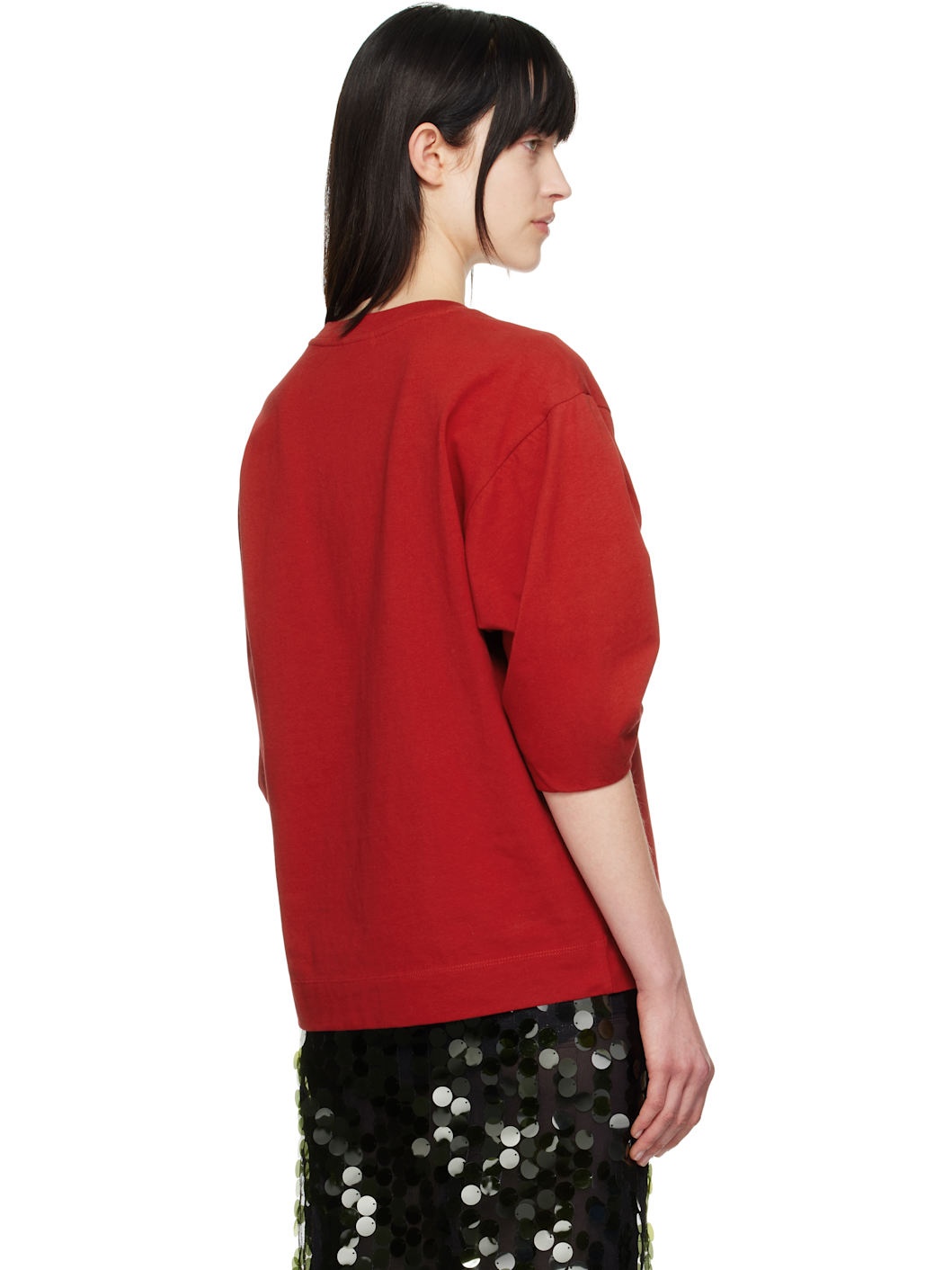 Red Pleated T-shirt - 3