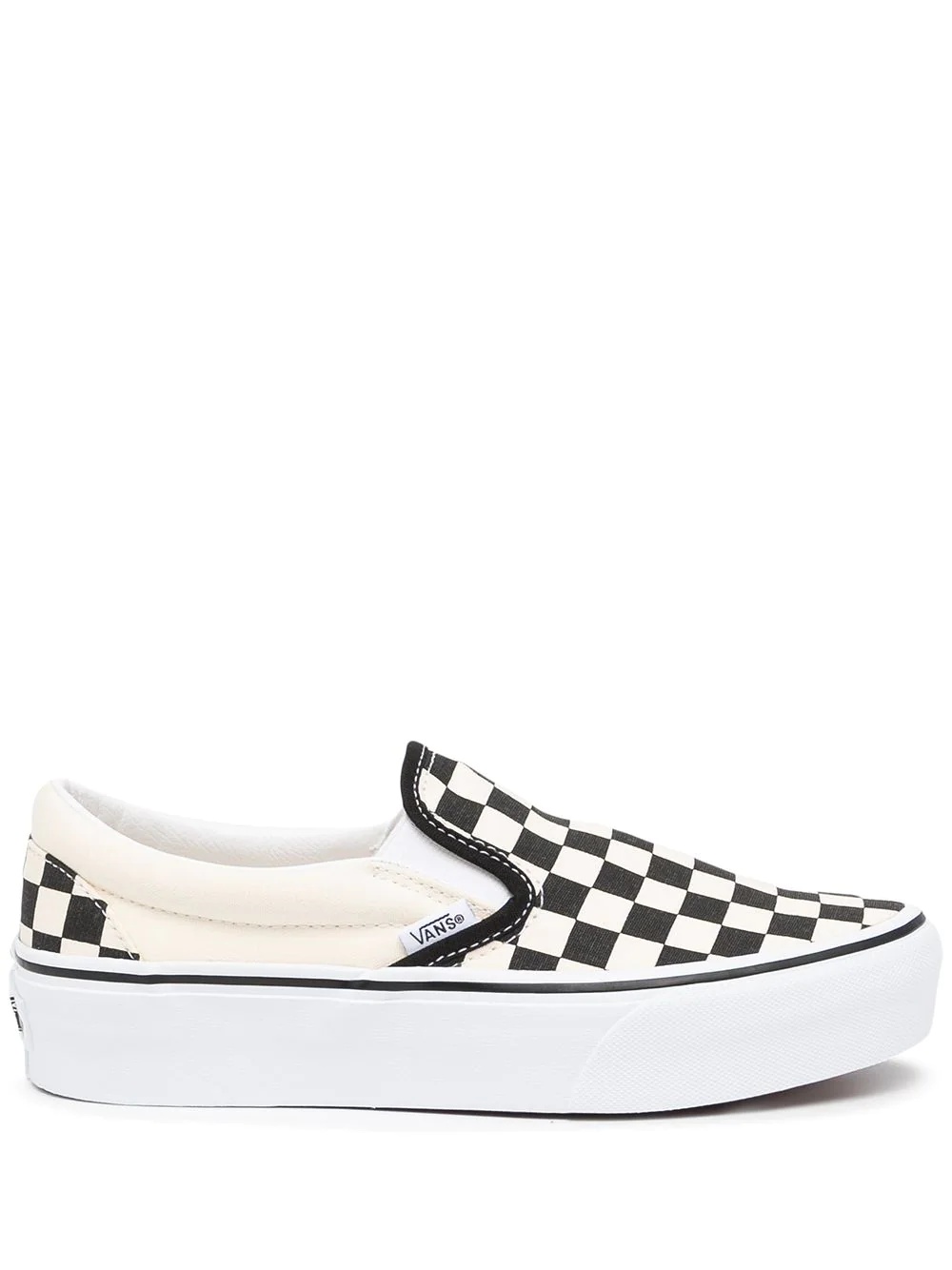 checkerboard slip-on sneakers - 1