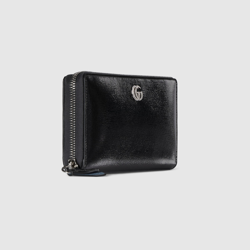 Bi-color GG Marmont zip around wallet 3