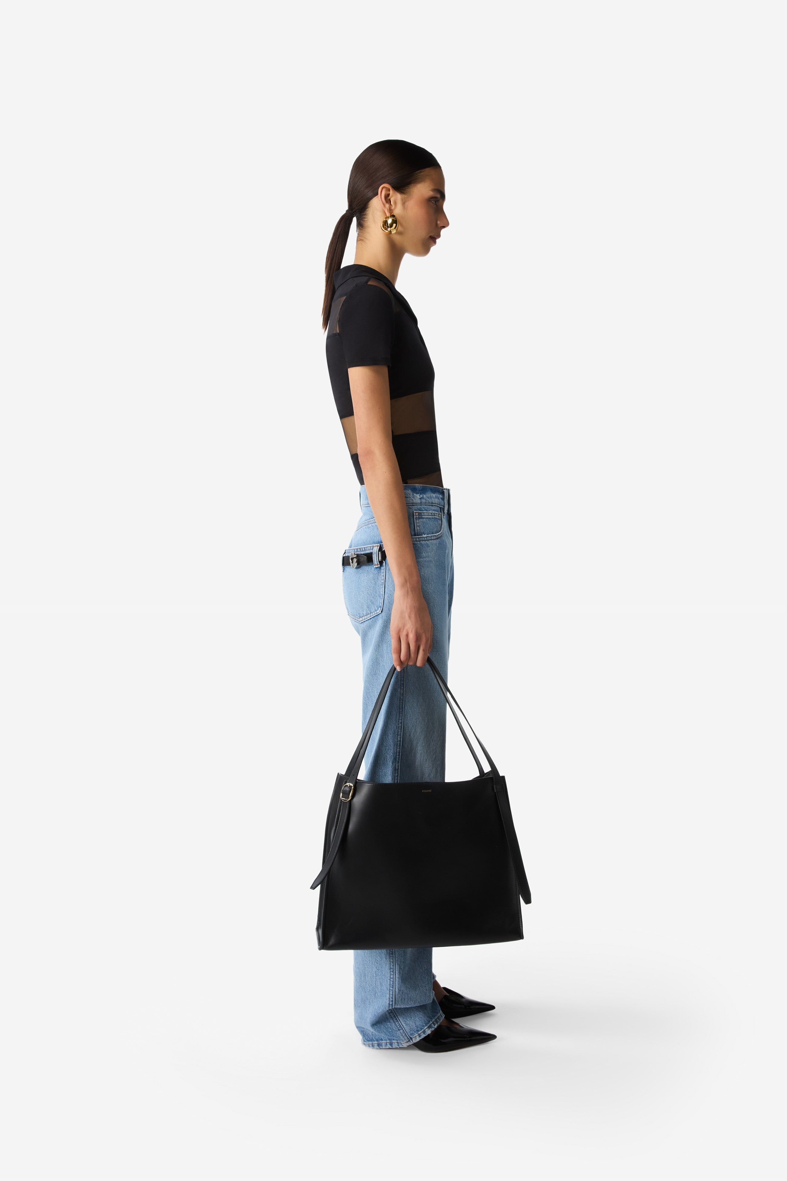 Striped Sheer Polo Top - 3