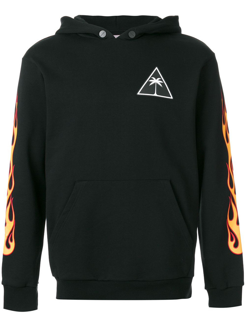 flames print hoodie 1