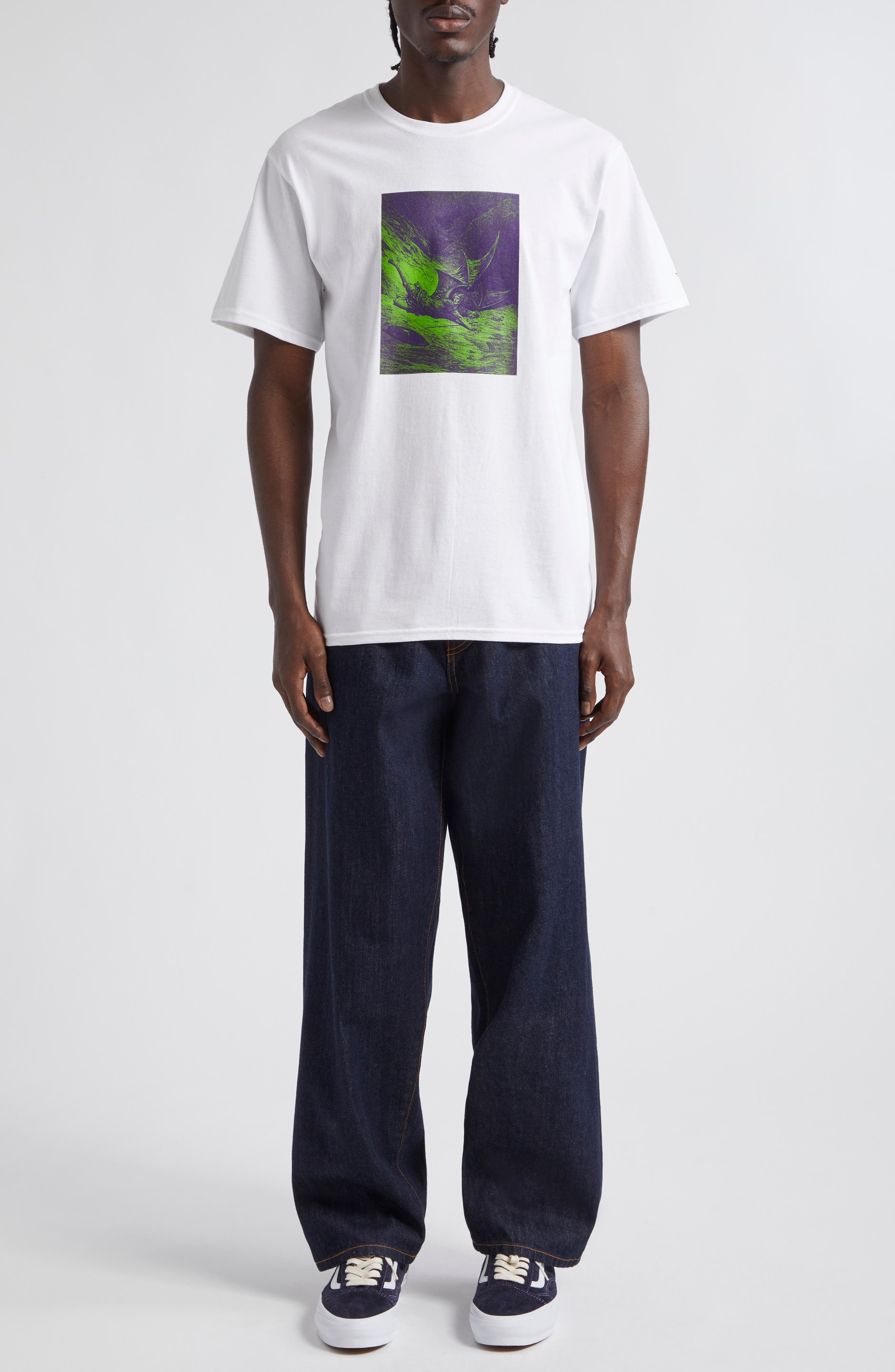 Nonstretch Denim Stovepipe Jeans - 2