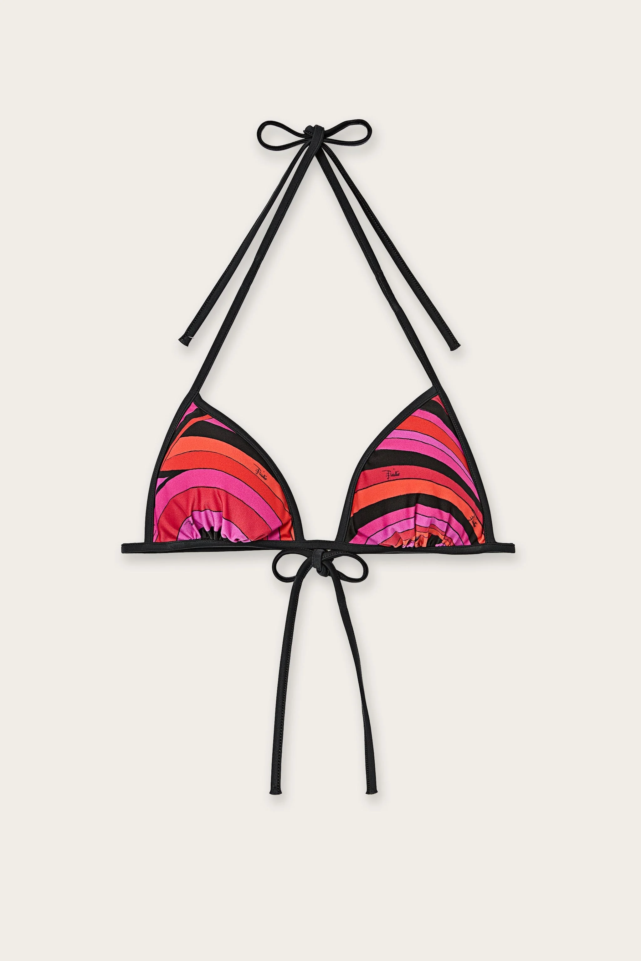 IRIDE PRINT TRIANGLE BIKINI TOP - 1