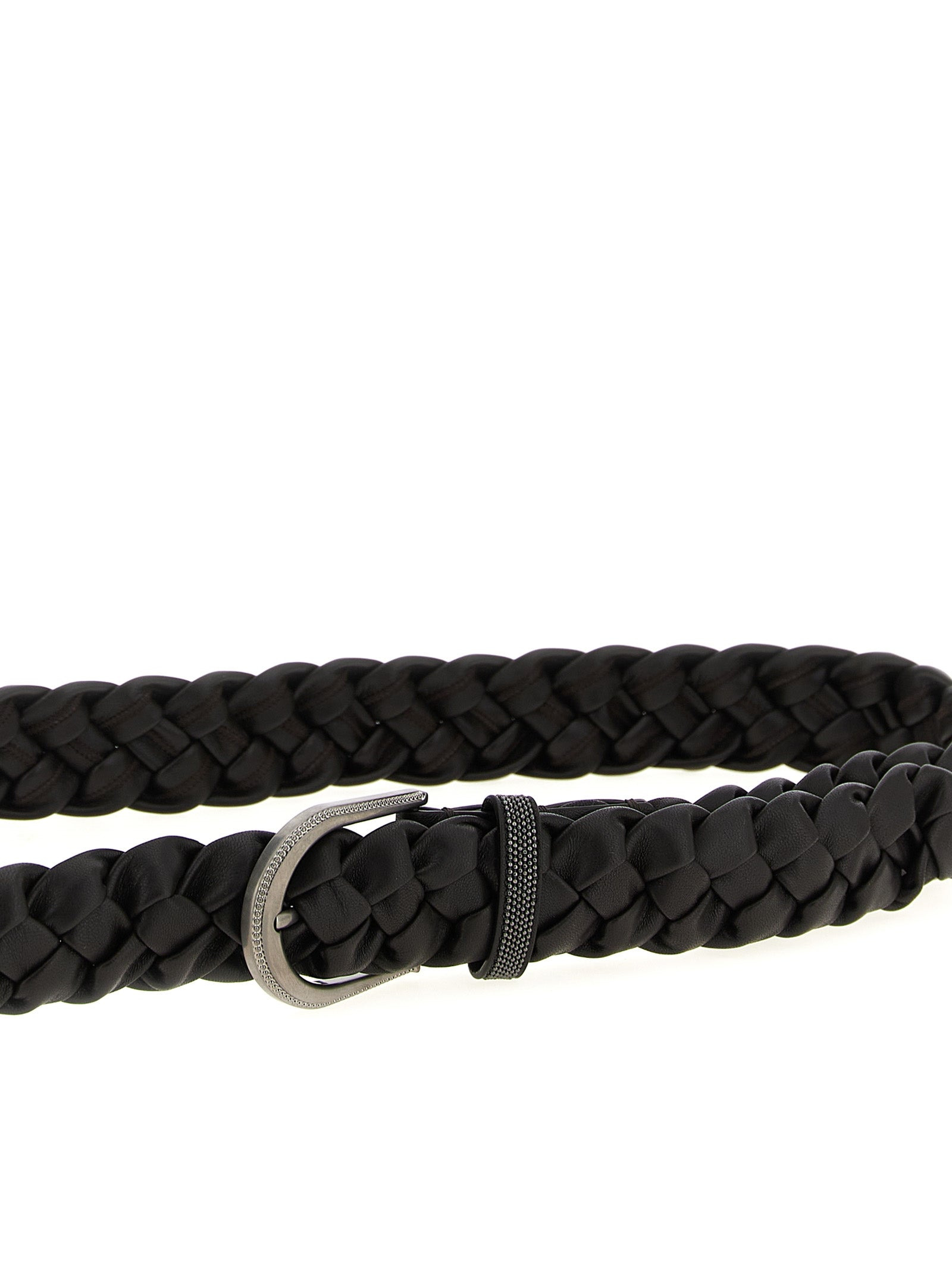 Jewel Buckle Belt Belts Brown - 3