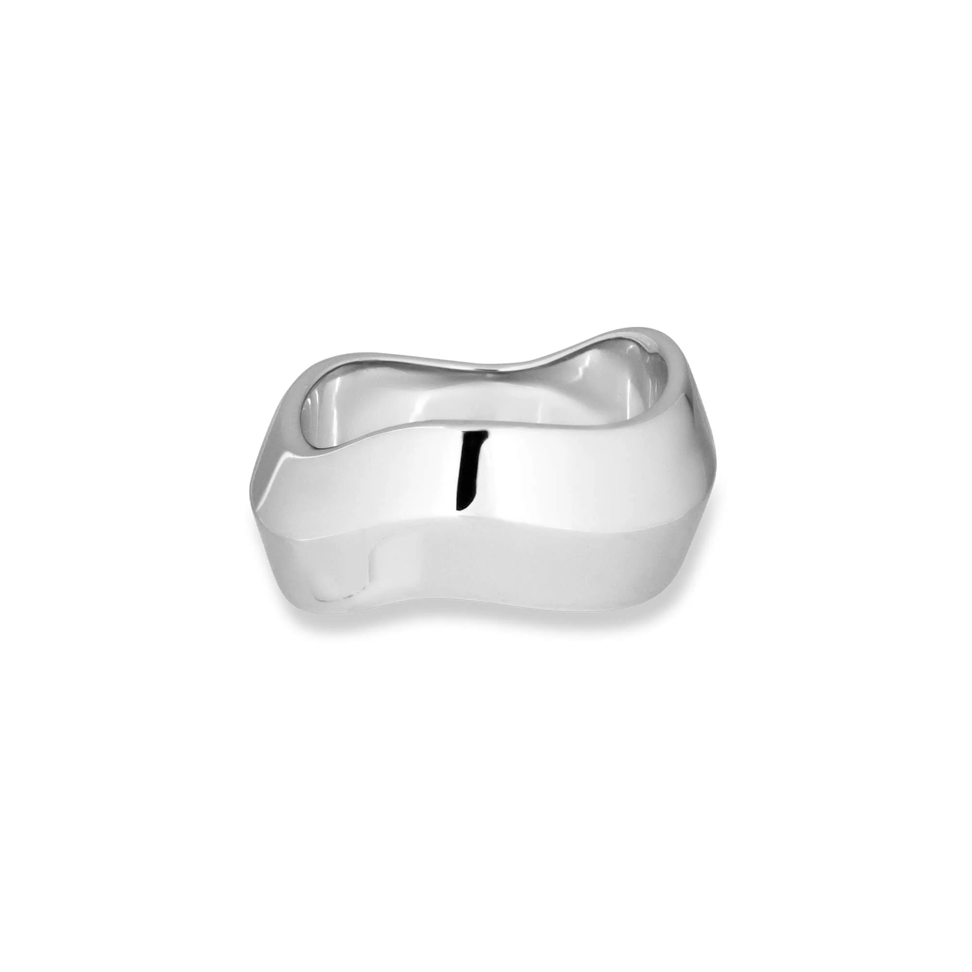 Contour Silver Knife Edge Ring - 1