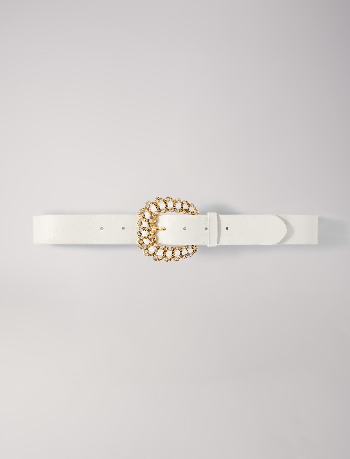 Belt with diamanté buckle - 1