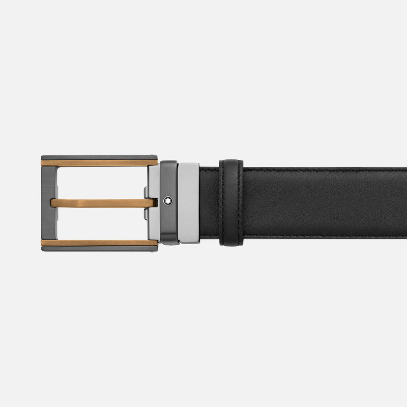 Montblanc Black 35 mm leather belt outlook