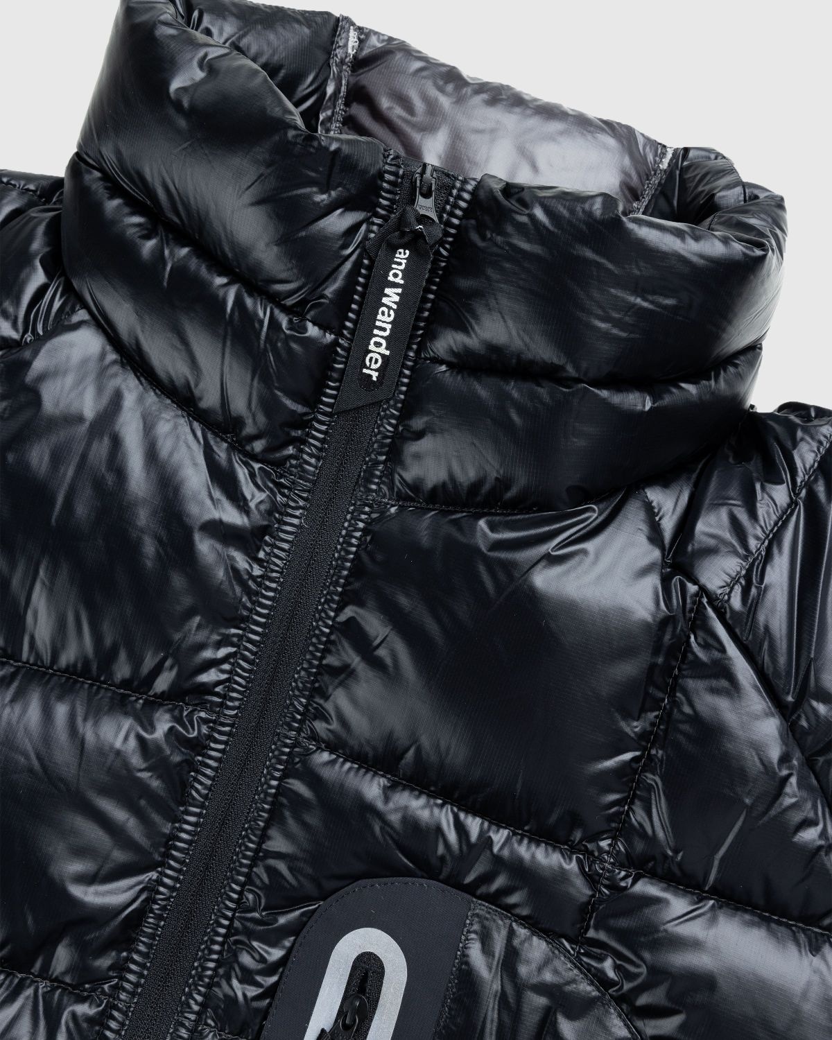 And Wander – Diamond Stitch Down Jacket Black - 6
