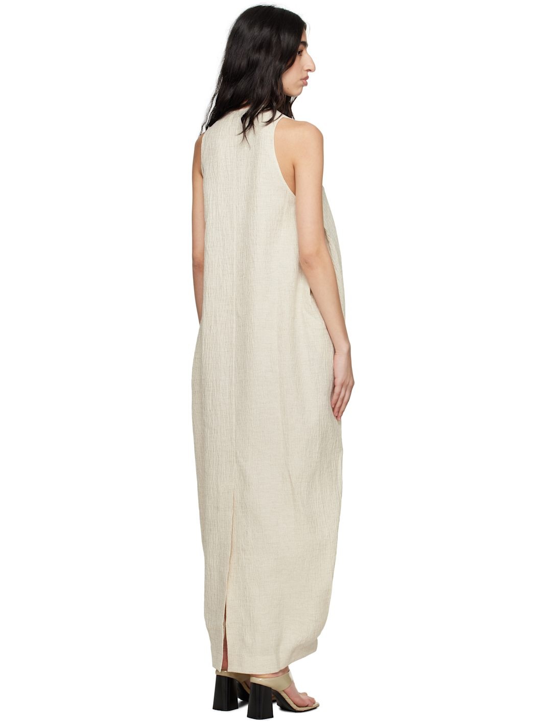 Beige Eladia Midi Dress - 3