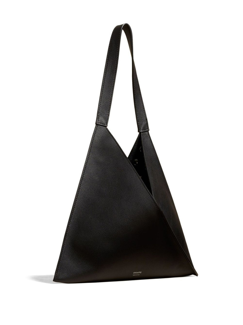 KHAITE small Sara stud-embellished leather tote bag outlook