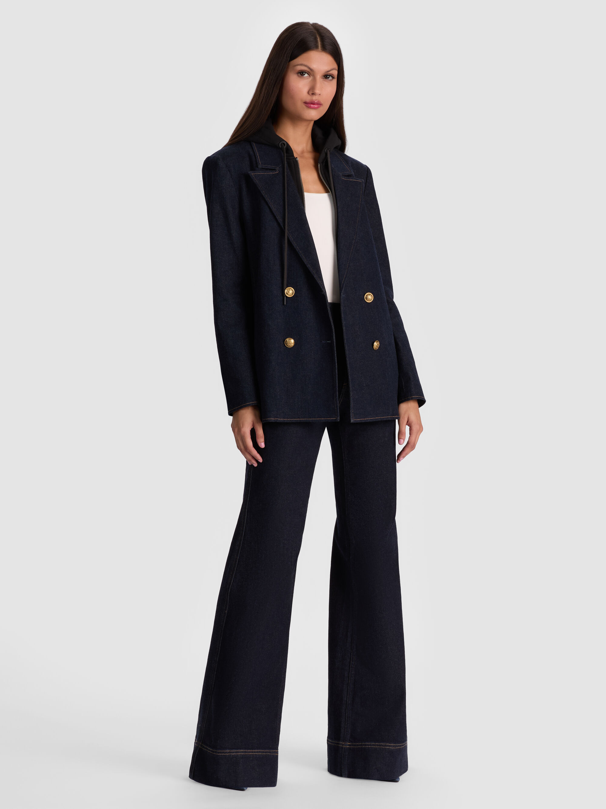 JORDAN DENIM BLAZER WITH REMOVABLE HOODIE - 3